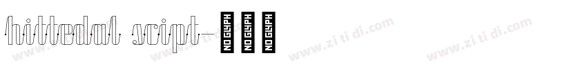hittedal scipt字体转换